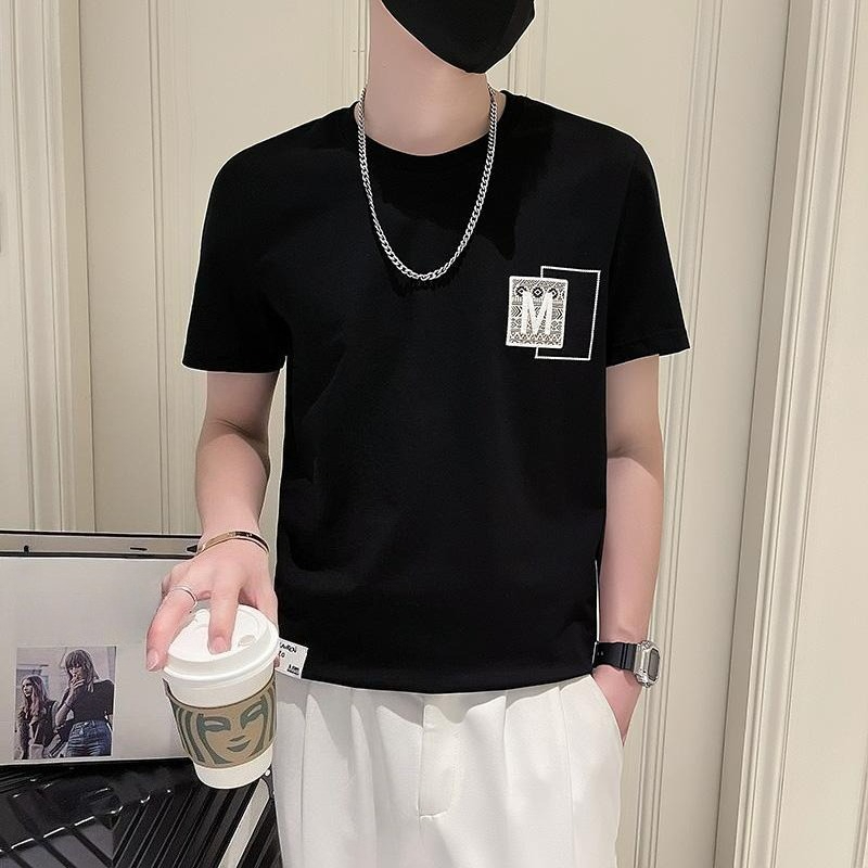 Trendy Men Short Sleeve Top Su - Korean Daily Lifestyle บทวิจารณ์และราคา