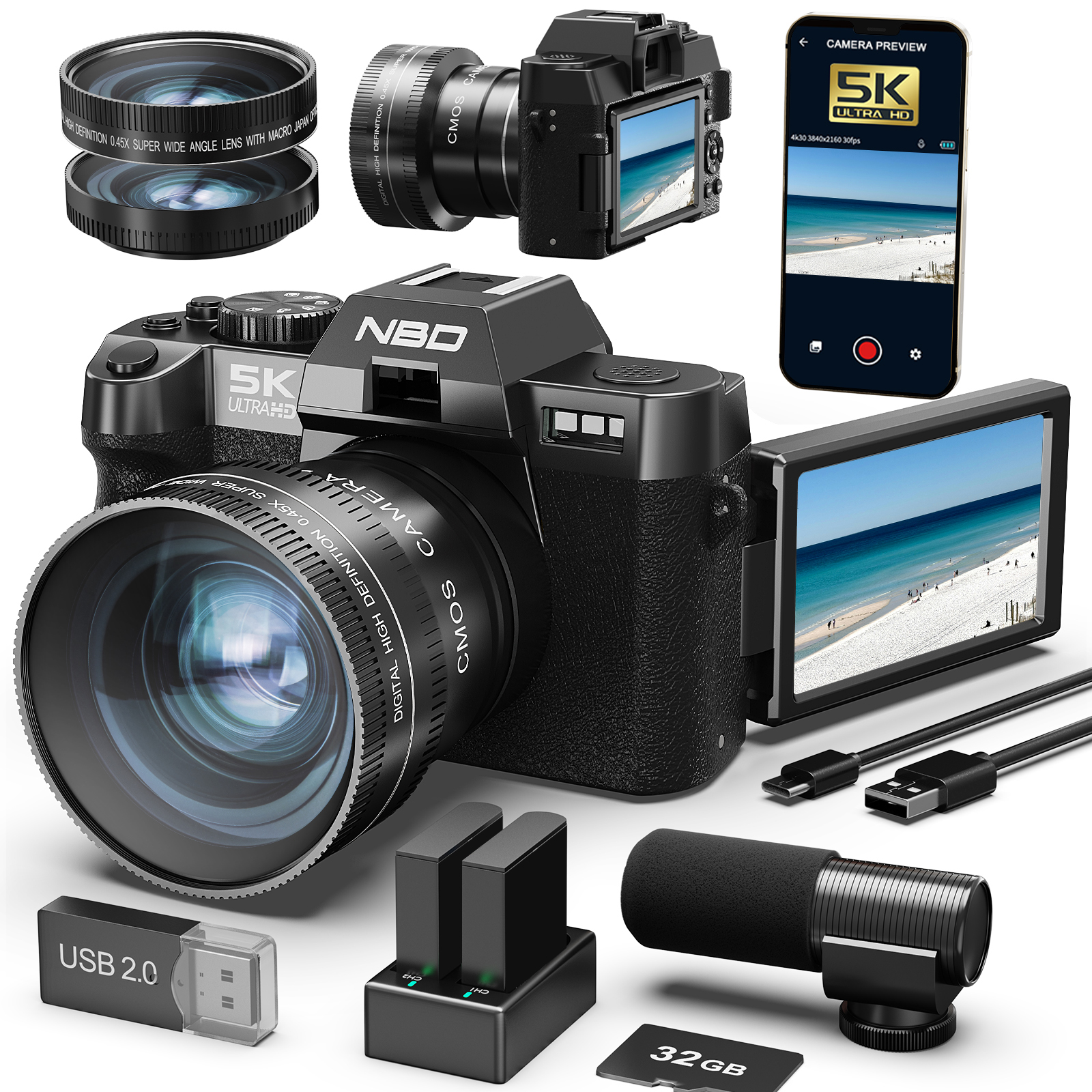 NBD Digital Cameras 5K&48MP Ph - Korean Lifestyle & Kids Boutique บทวิจารณ์และราคา