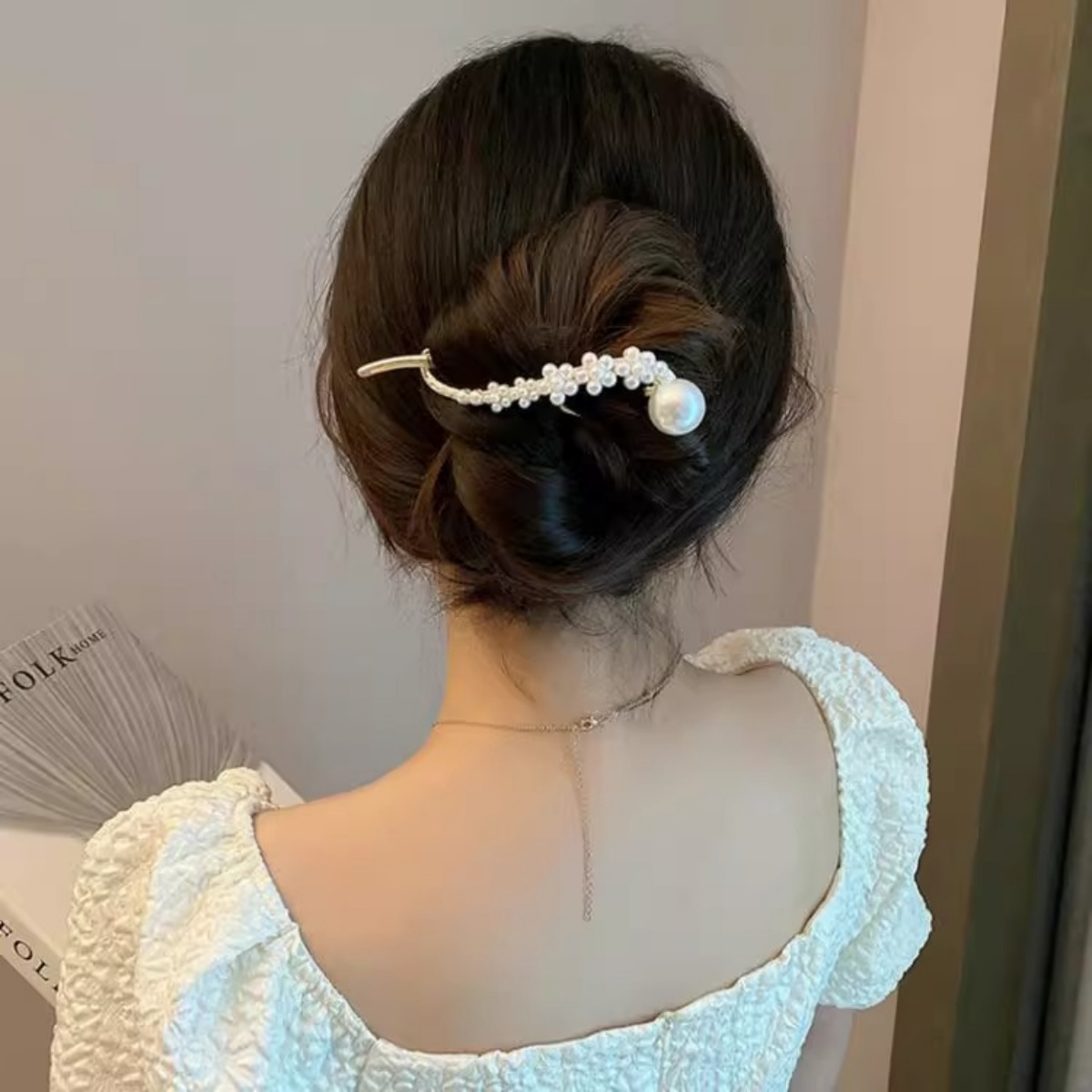 Elegant Glitter Pearl Hair Cli - Korean Lifestyle & Kids Boutique บทวิจารณ์และราคา