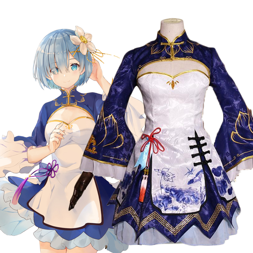 2025 Rem Ram Cosplay Cheongsam - South Korea Lifestyle บทวิจารณ์และราคา