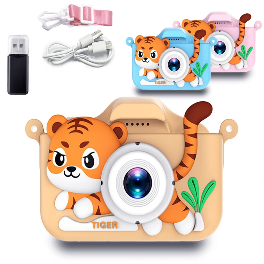 Kids Mini Camera Cartoon Tiger - Korean Boy Lifestyle บทวิจารณ์และราคา