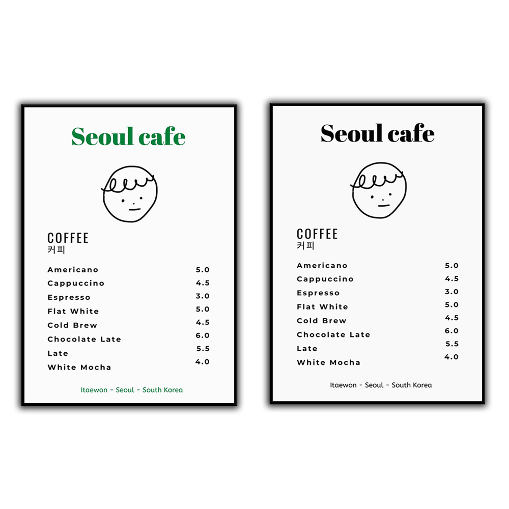 Seoul Cafe Print Wall Art Prin - South Korea Lifestyle บทวิจารณ์และราคา