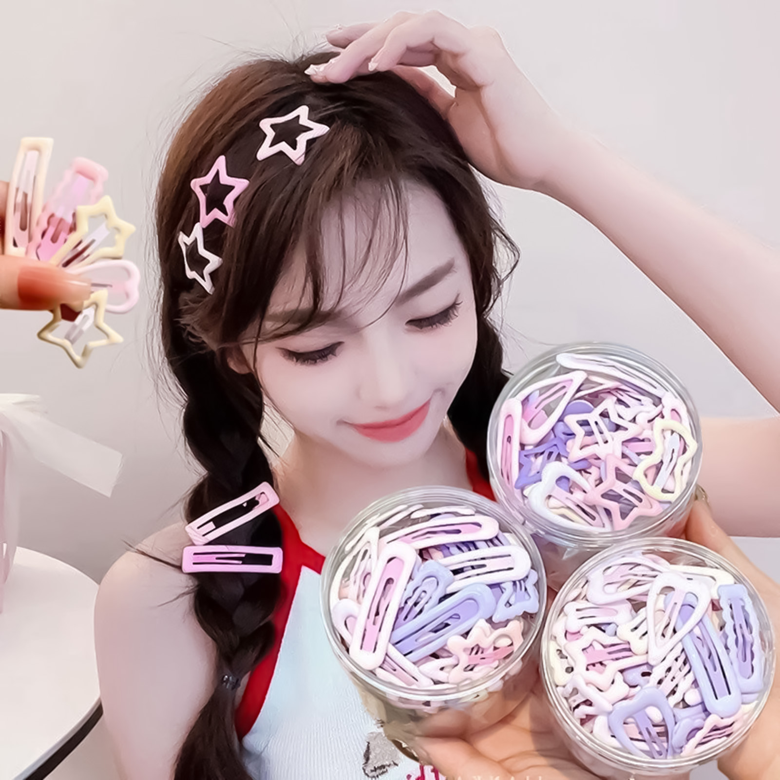 3PCS Sweet Style Headwear Pins - Korean Lifestyle & Kids Boutique บทวิจารณ์และราคา
