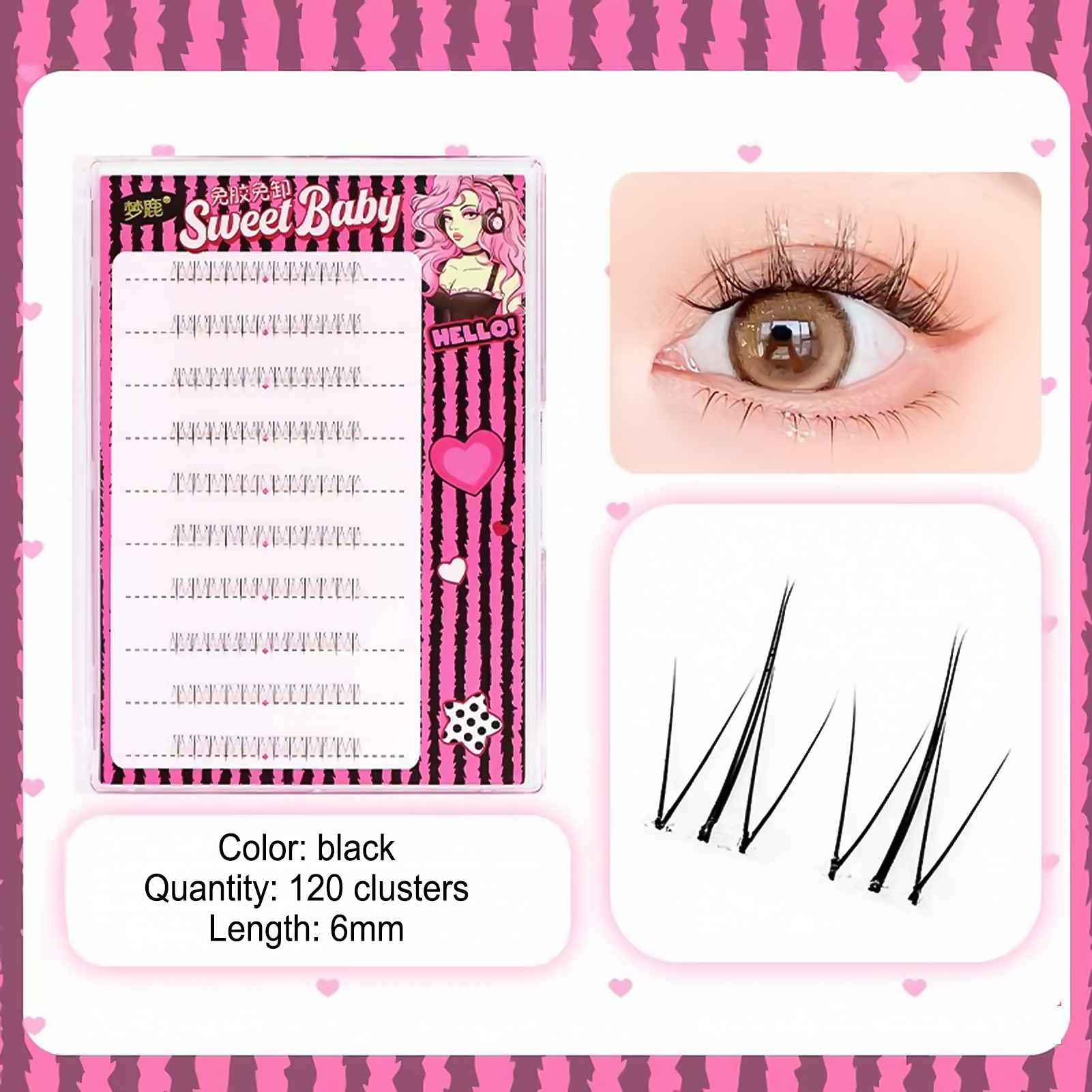 Women DIY Curling Eyelash Clus - Korean Daily Lifestyle บทวิจารณ์และราคา