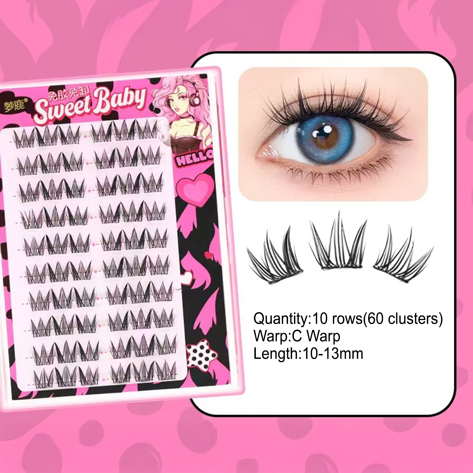 Women DIY Curling Eyelash Clus - Korean Daily Lifestyle บทวิจารณ์และราคา