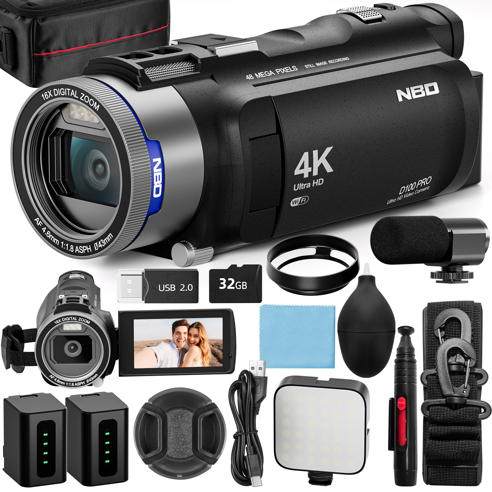 NBD 4K HD&48MP Camcorder Video - Korean Lifestyle & Kids Boutique บทวิจารณ์และราคา