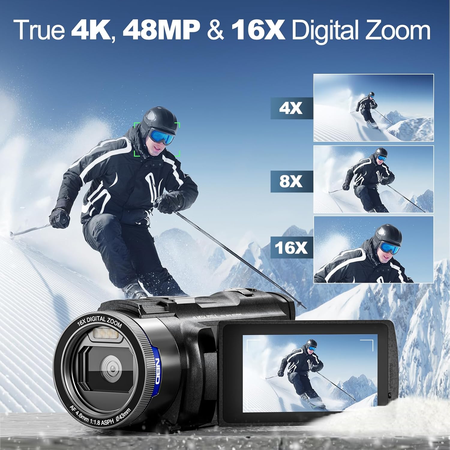 NBD 4K HD&48MP Camcorder Video - Korean Lifestyle & Kids Boutique บทวิจารณ์และราคา