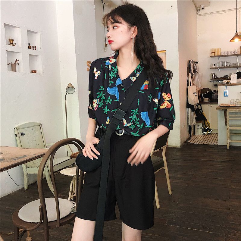Shirts Women Corduroy Patch Po - Korean Daily Lifestyle บทวิจารณ์และราคา