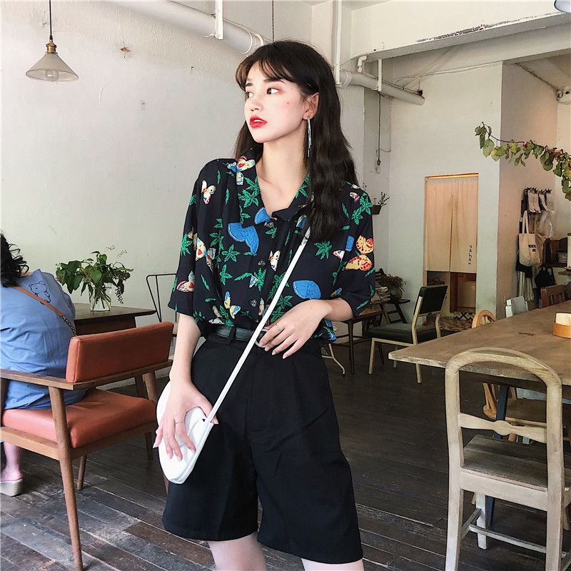 Shirts Women Corduroy Patch Po - Korean Daily Lifestyle บทวิจารณ์และราคา