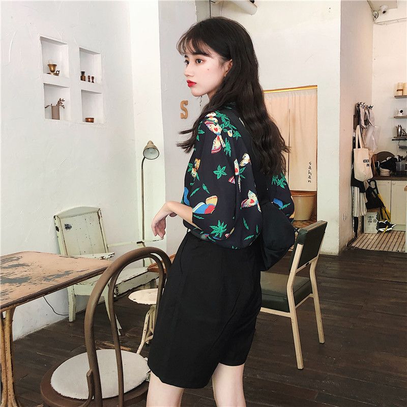 Shirts Women Corduroy Patch Po - Korean Daily Lifestyle บทวิจารณ์และราคา